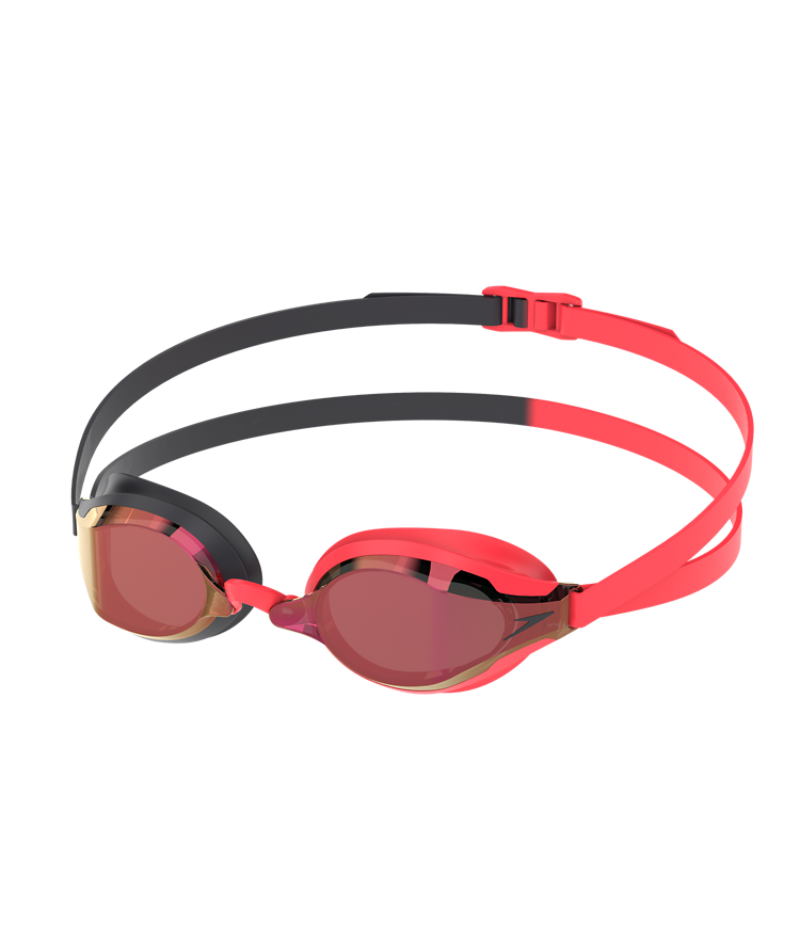 Speedo Wettkampf-Schwimmbrille Fastskin Speed Socket 2.0 Verspiegelt Schwarz / Rauchgrau / Karmesinrot