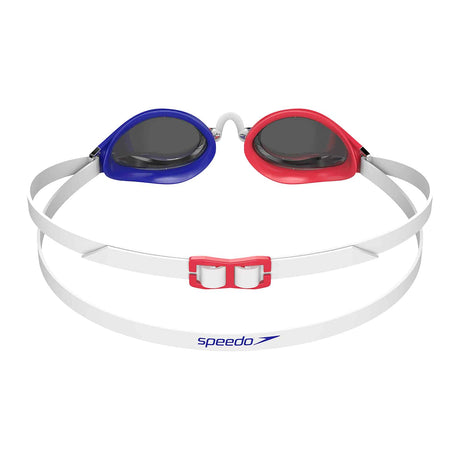 Speedo Wettkampf Schwimmbrille Fastskin Speedsocket 2 Mirror White/Radiant Red/True Cobalt/Chrome