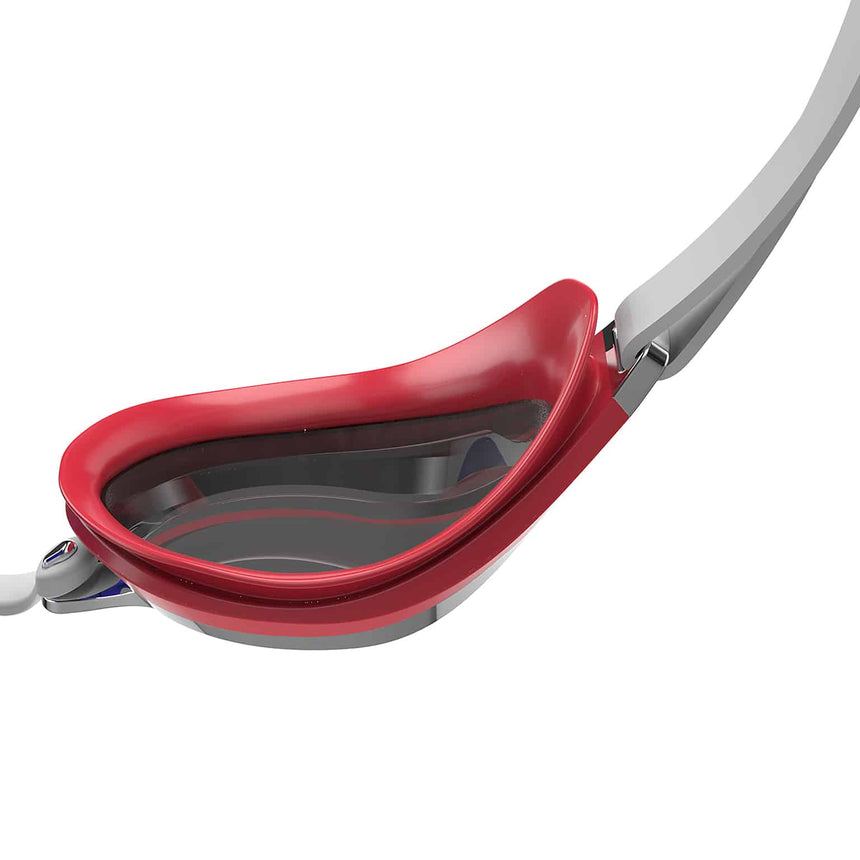 Speedo Wettkampf Schwimmbrille Fastskin Speedsocket 2 Mirror White/Radiant Red/True Cobalt/Chrome
