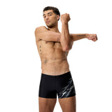 Speedo Heren Zwemboxer Medley Logo Zwart/Groen