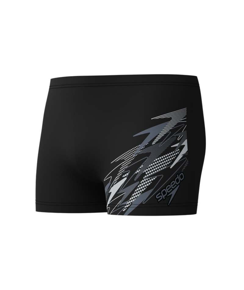 Speedo Heren Zwemboxer Medley Logo Zwart/Groen