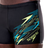 Speedo Herren Badeboxer Logo Anthrazit/HyperTeal