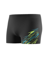 Speedo Herren Badeboxer Logo Anthrazit/HyperTeal