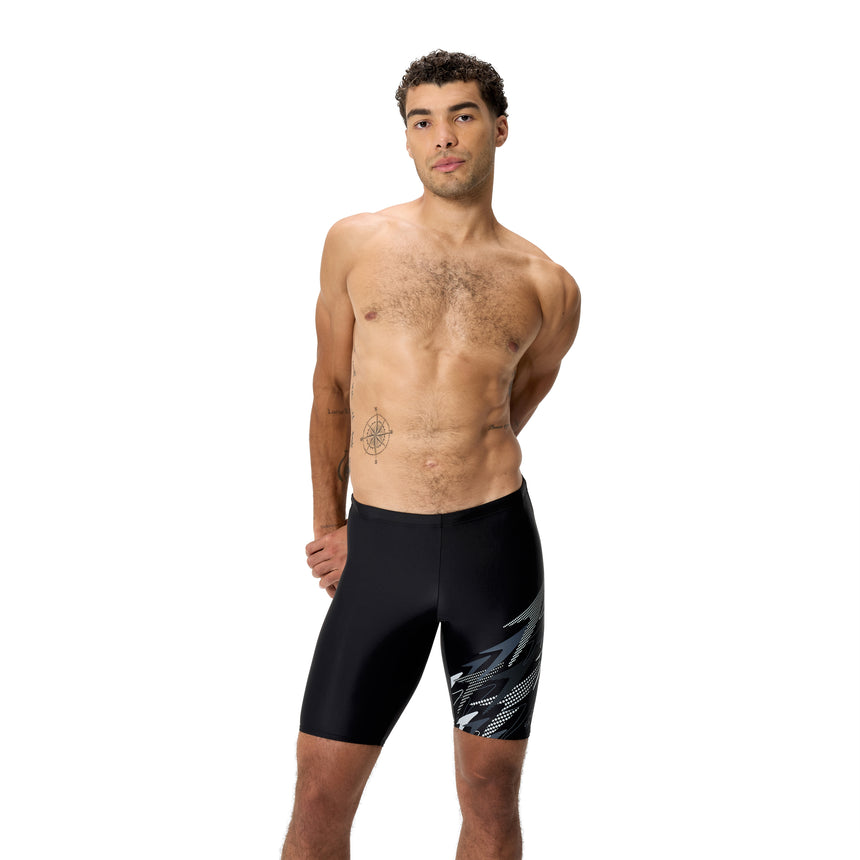 Speedo Heren Zwemjammer Medley Logo Zwart/Groen