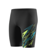 Speedo Herren Schwimmjammer Medley Logo Anthrazit/HyperTeal