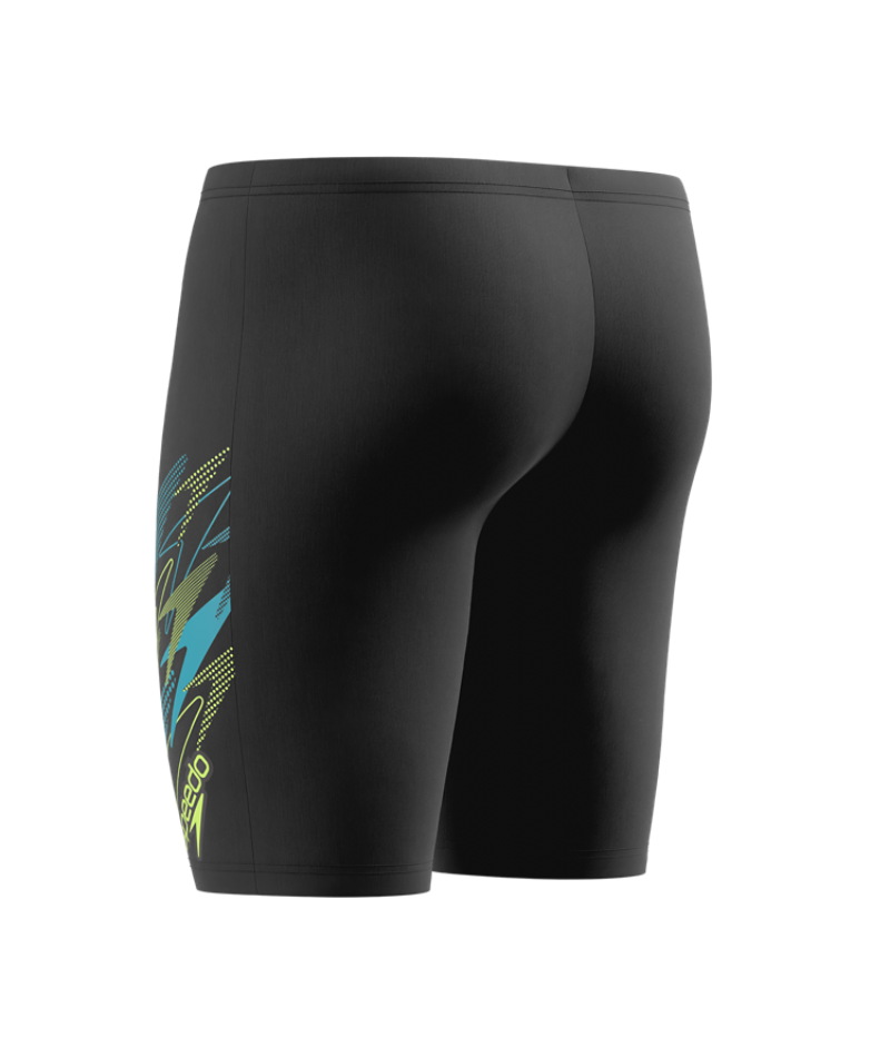 Speedo Herren Schwimmjammer Medley Logo Anthrazit/HyperTeal