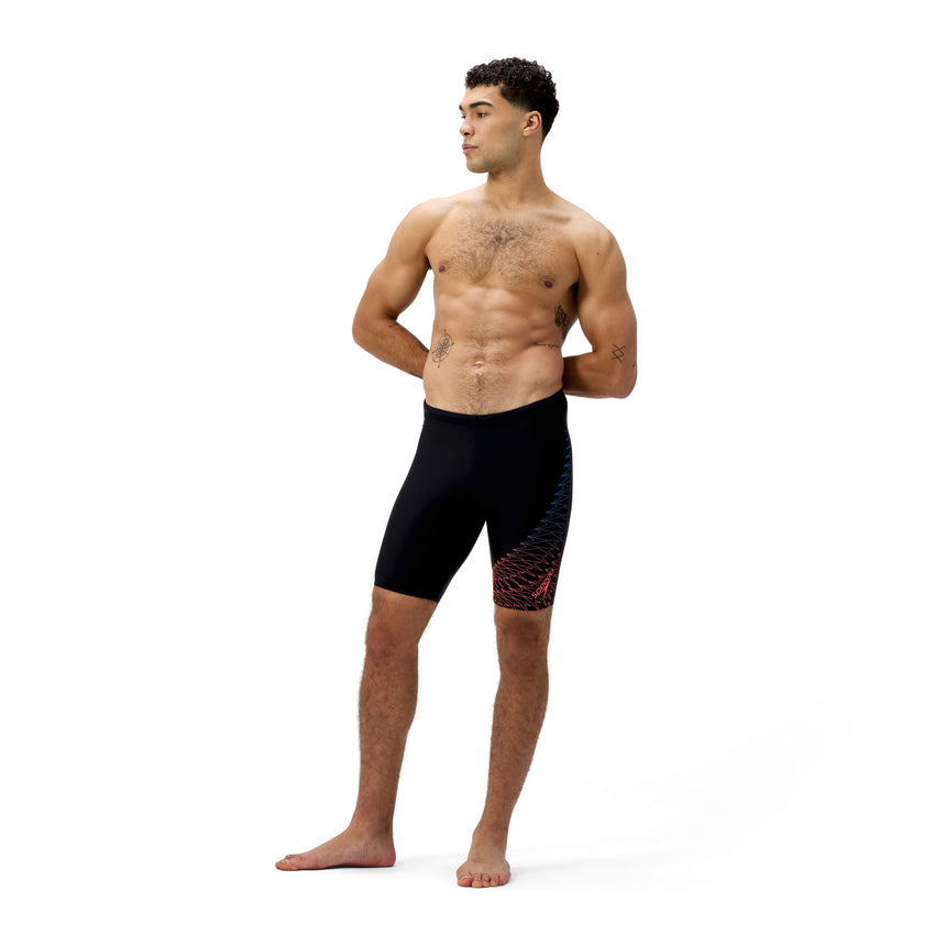 Speedo Swim Jammer Medley Logo Black/Orange