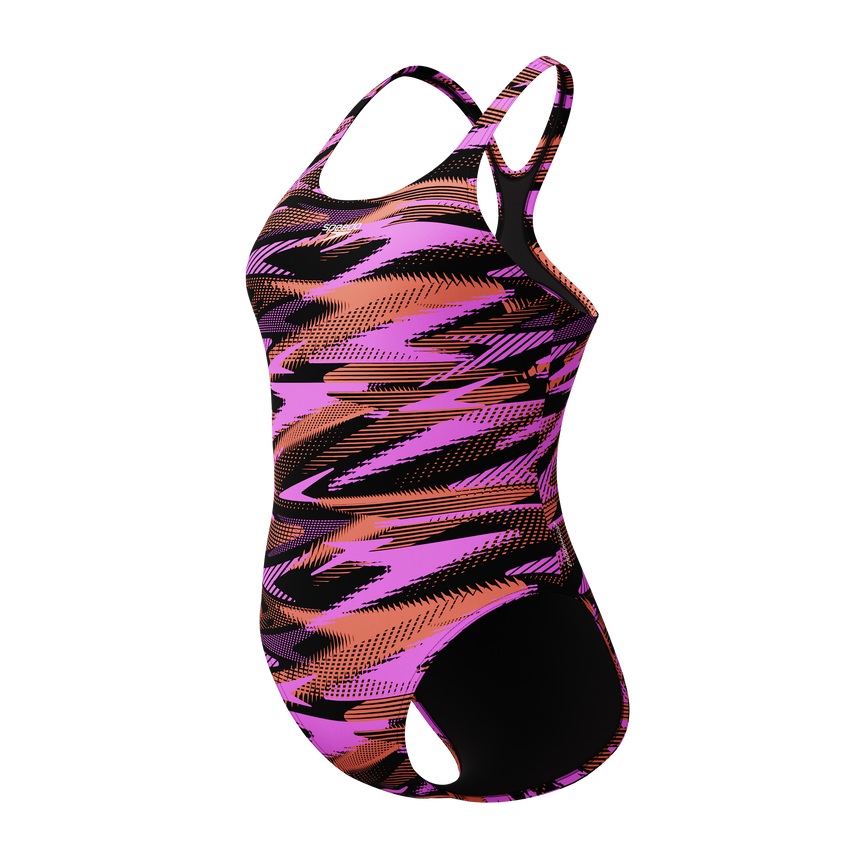 Speedo Badpak Eco+ Hyperboom Allover Medalist Paars