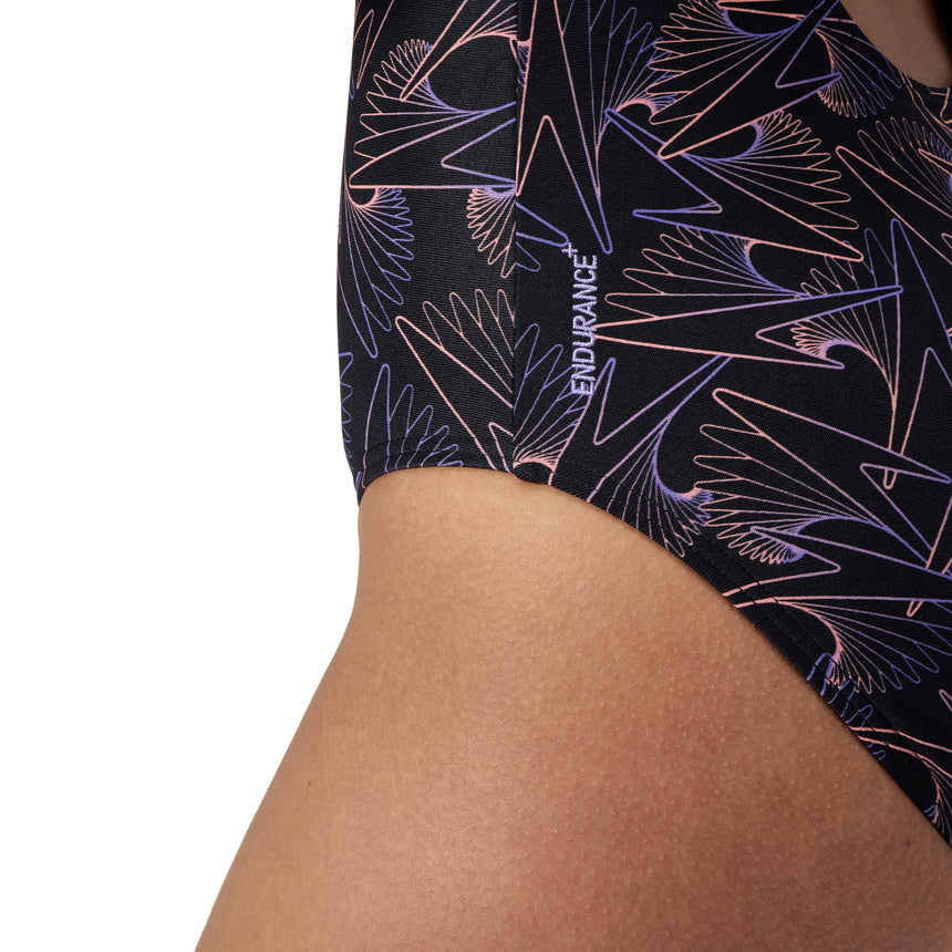 Speedo Badpak Eco Endurance+ Hyperboom Allover Medalist Zwart/Oranje