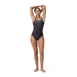 Speedo Badpak Eco Endurance+ Hyperboom Allover Medalist Zwart/Oranje