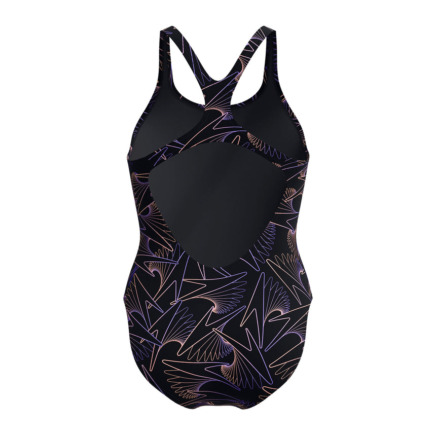 Speedo Badpak Eco Endurance+ Hyperboom Allover Medalist Zwart/Oranje