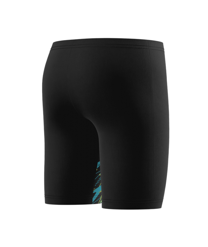 Speedo Jungen Schwimmjammer Medley Logo Anthrazit/Citrusgrün