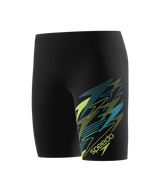 Speedo Jungen Schwimmjammer Medley Logo Anthrazit/Citrusgrün