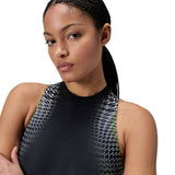 Speedo Badeanzug Eco Endurance+ Placement Hydrasuit Schwarz/Grün