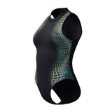 Speedo Badeanzug Eco Endurance+ Placement Hydrasuit Schwarz/Grün
