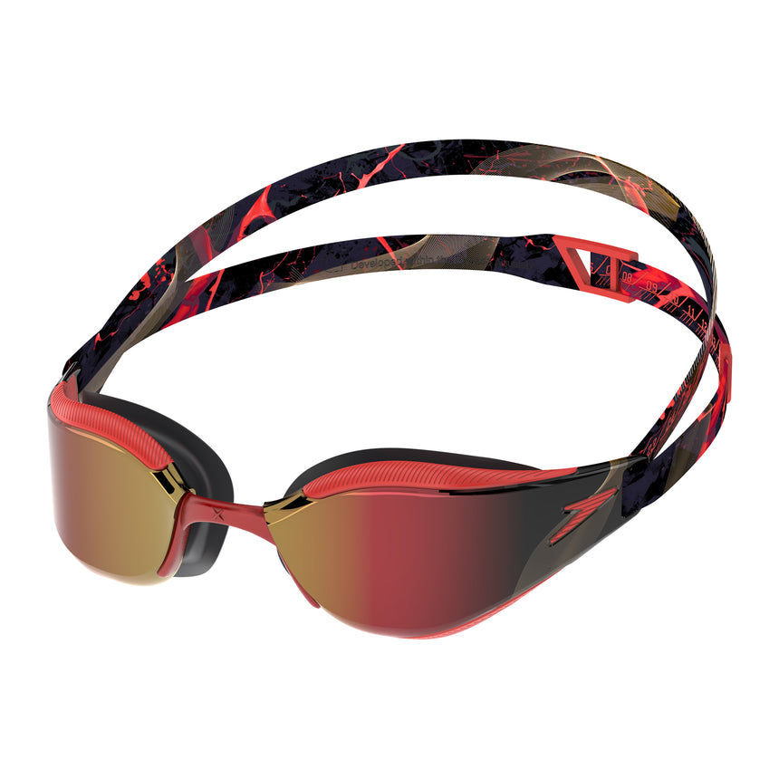 Speedo Zwembril Fastskin Hyper Elite Mirror Zwart/Rood