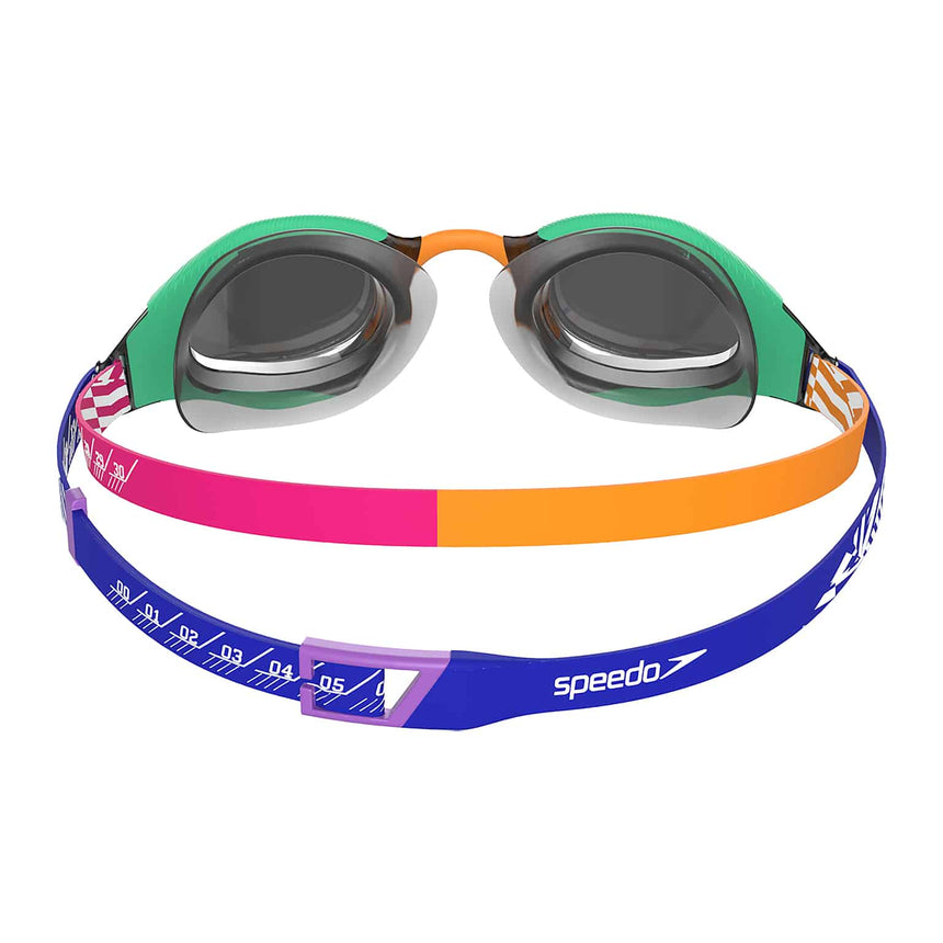 Speedo Wettkampf Schwimmbrille Fastskin Hyper Elite Mirror Green Chrome