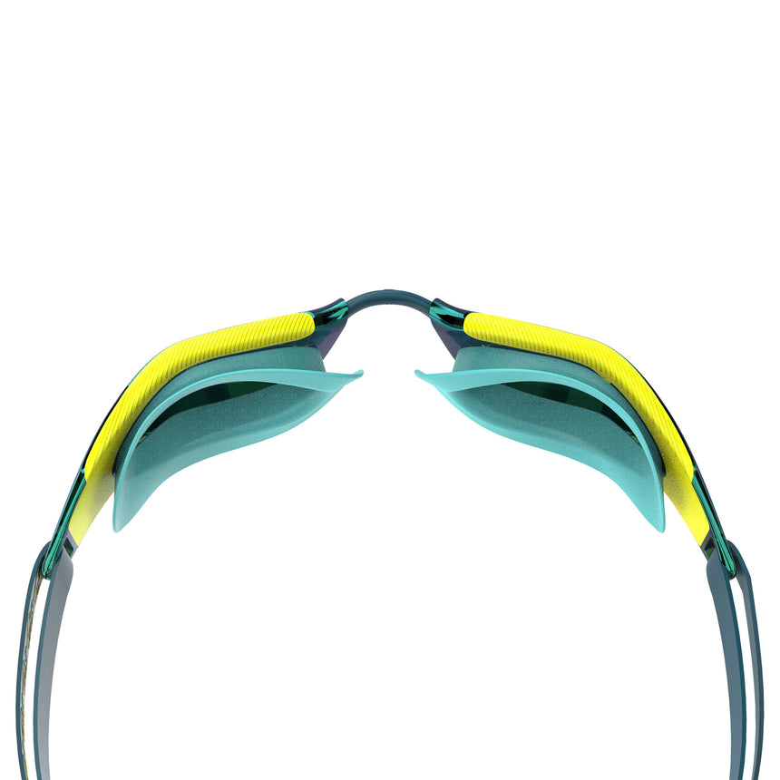 Speedo Schwimmbrille Fastskin Hyper Elite Mirror Blau/Gelb/Hellblau