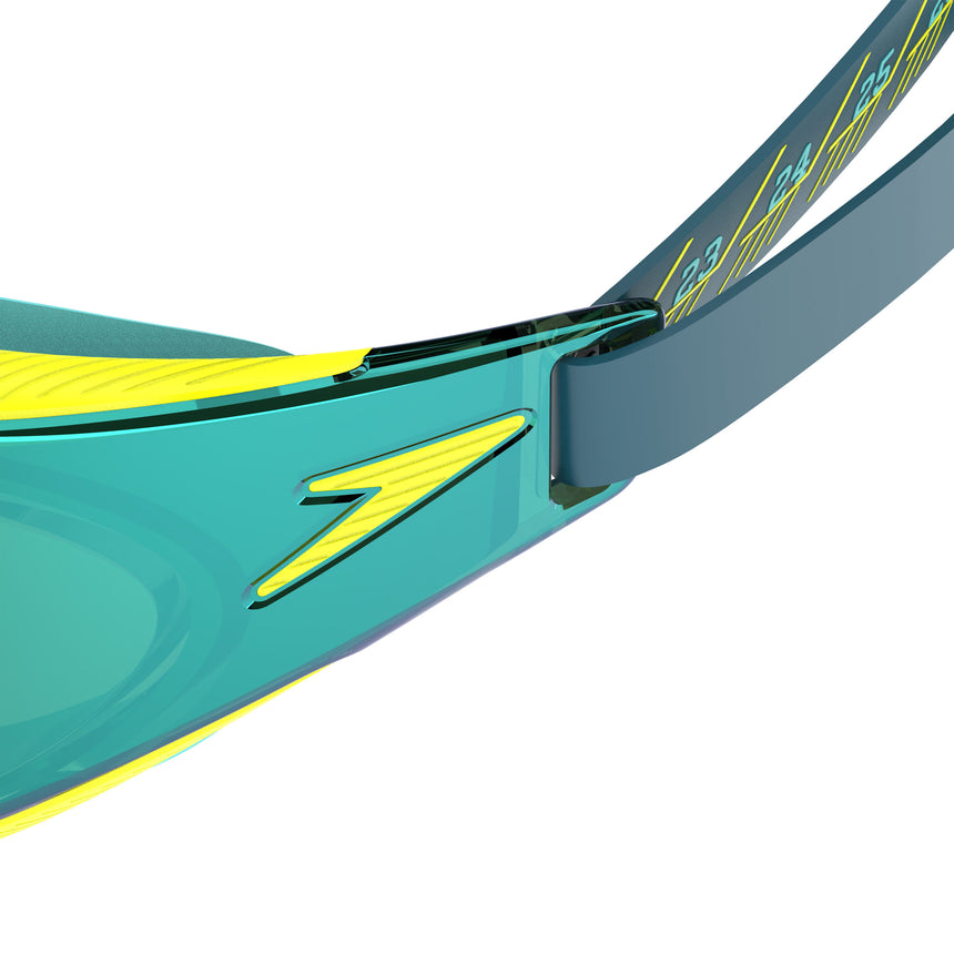 Speedo Schwimmbrille Fastskin Hyper Elite Mirror Blau/Gelb/Hellblau
