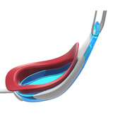 Speedo Wettkampf-Schwimmbrille Fastskin Hyper Elite Flammenrot/Bolt/Aqua-Blau