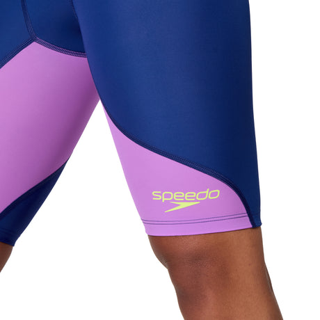 Speedo Dames Wedstrijdbadpak Fastskin LZR Ignite Open Back Marine/Paars