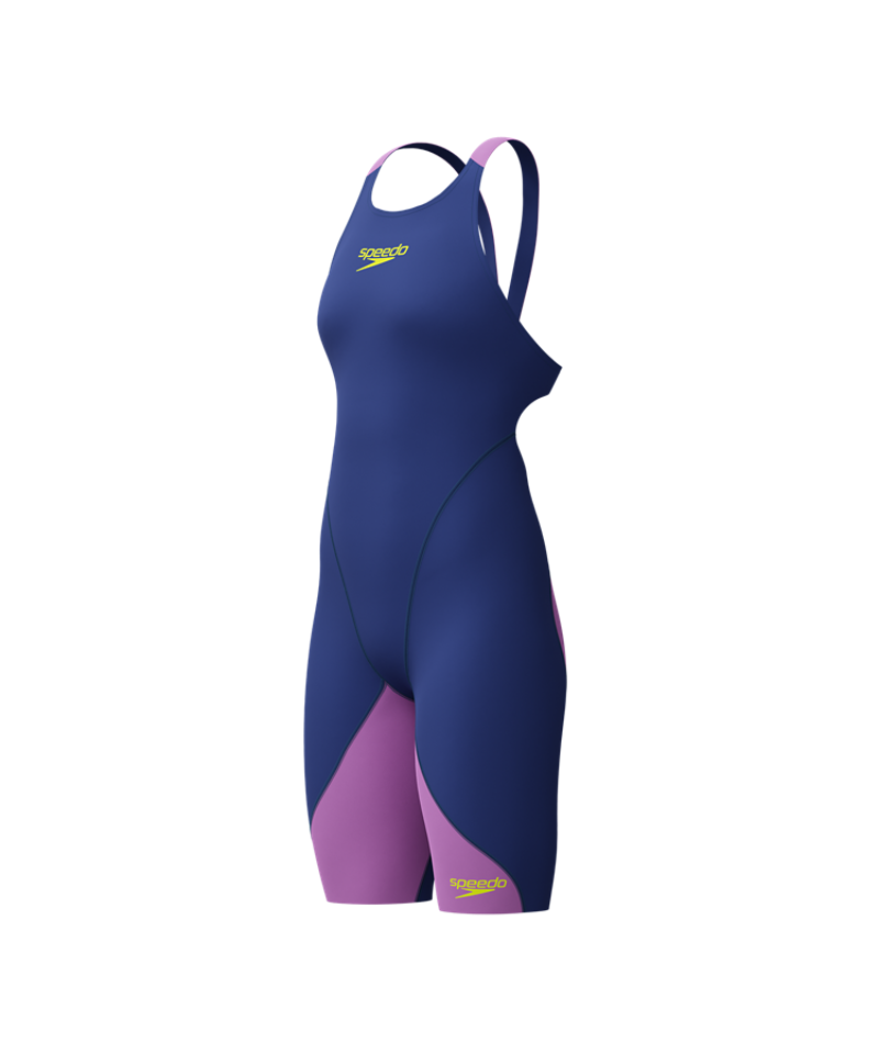 Speedo Dames Wedstrijdbadpak Fastskin LZR Ignite Open Back Marine/Paars