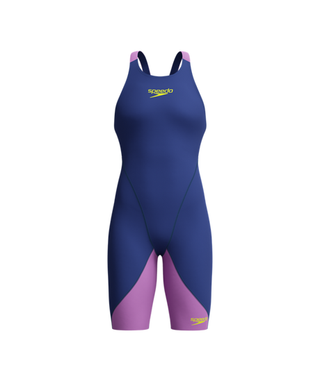 Speedo Dames Wedstrijdbadpak Fastskin LZR Ignite Open Back Marine/Paars