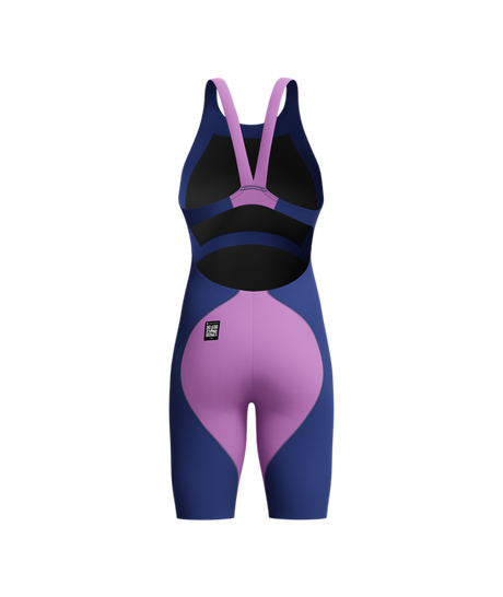 Speedo Dames Wedstrijdbadpak Fastskin LZR Ignite Open Back Marine/Paars