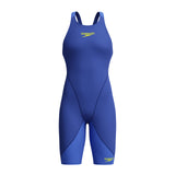 Speedo Meisjes Wedstrijd Badpak LZR Ignite Kneeskin Blauw