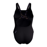 Speedo Badeanzug Eco Endurance+ Hyperboom Splice Muscleback Schwarz/Orange