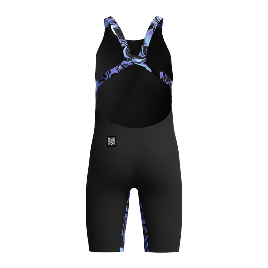 Speedo Meisjes Wedstrijdbadpak Eco Endurance+ Fastskin Open Rug Zwart/Blauw