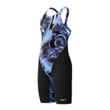 Speedo Meisjes Wedstrijdbadpak Eco Endurance+ Fastskin Open Rug Zwart/Blauw