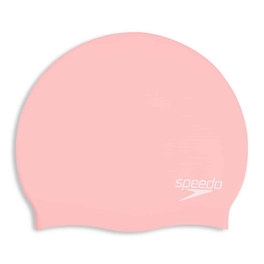 Speedo Plain Moulded Silicone Cap Cupid Coral