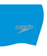 Speedo Badmuts Plain Moulded Silicone Blauw