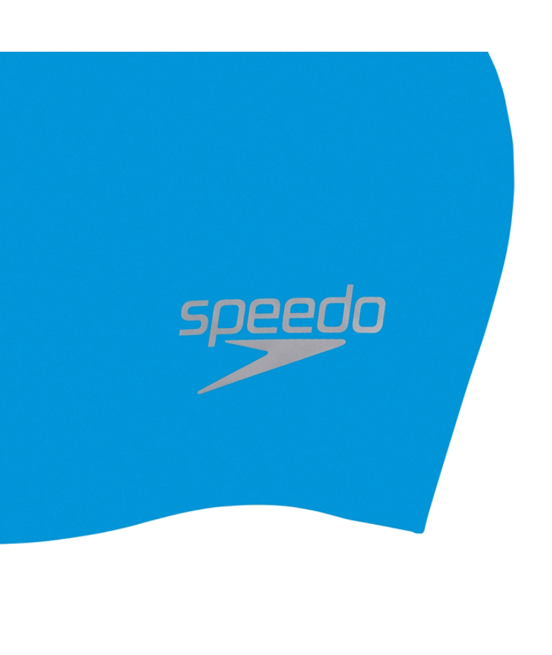 Speedo Badmuts Plain Moulded Silicone Blauw