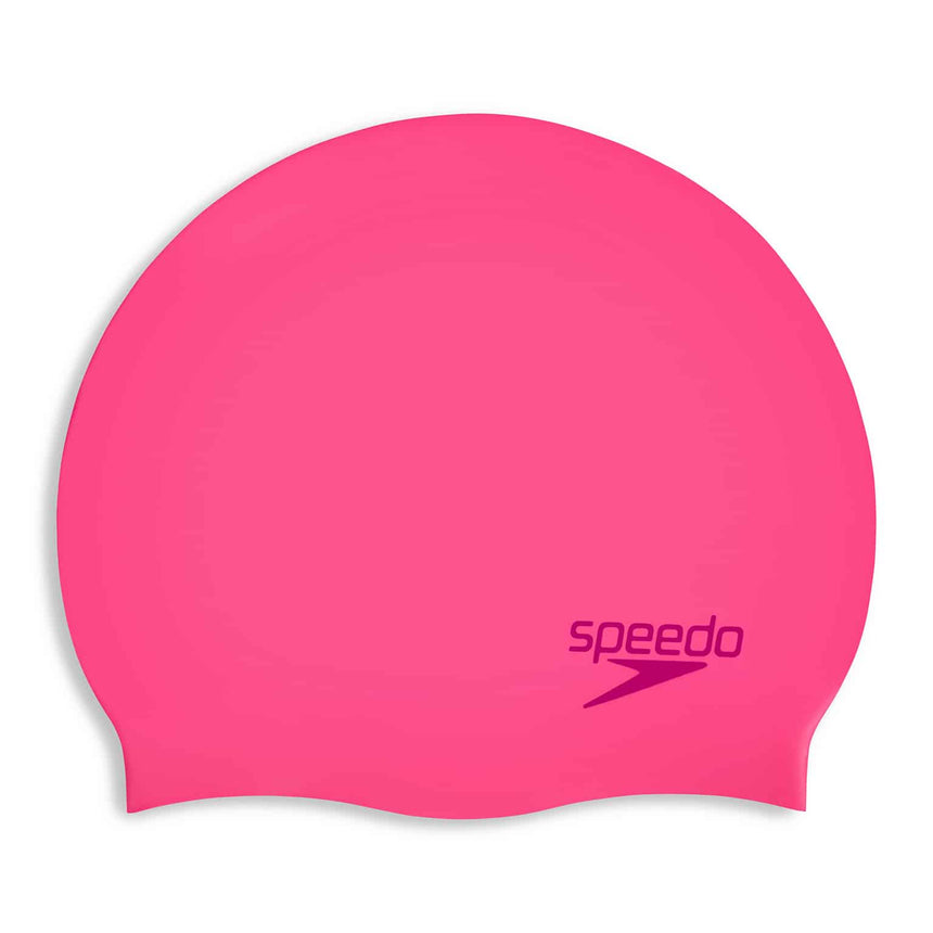 Speedo Plain Moulded Silicone Junior Flare Pink/Wineberry