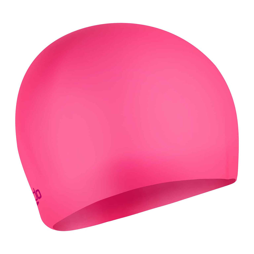 Speedo Plain Moulded Silicone Junior Flare Pink/Wineberry