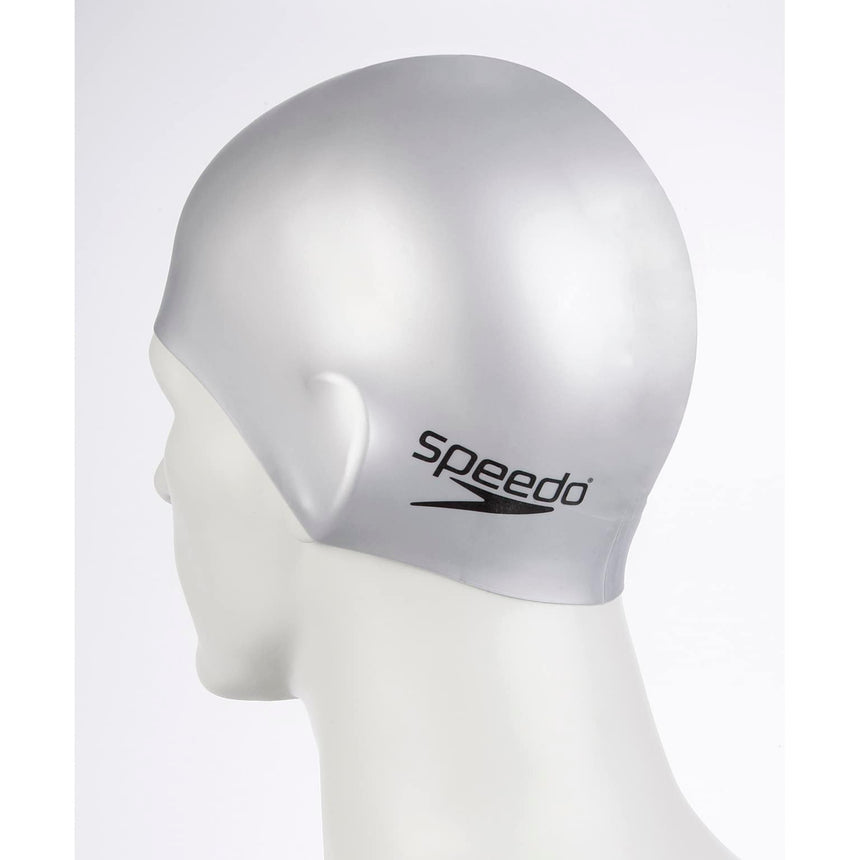 Speedo Badmuts Plain Flat Silicone Zilver