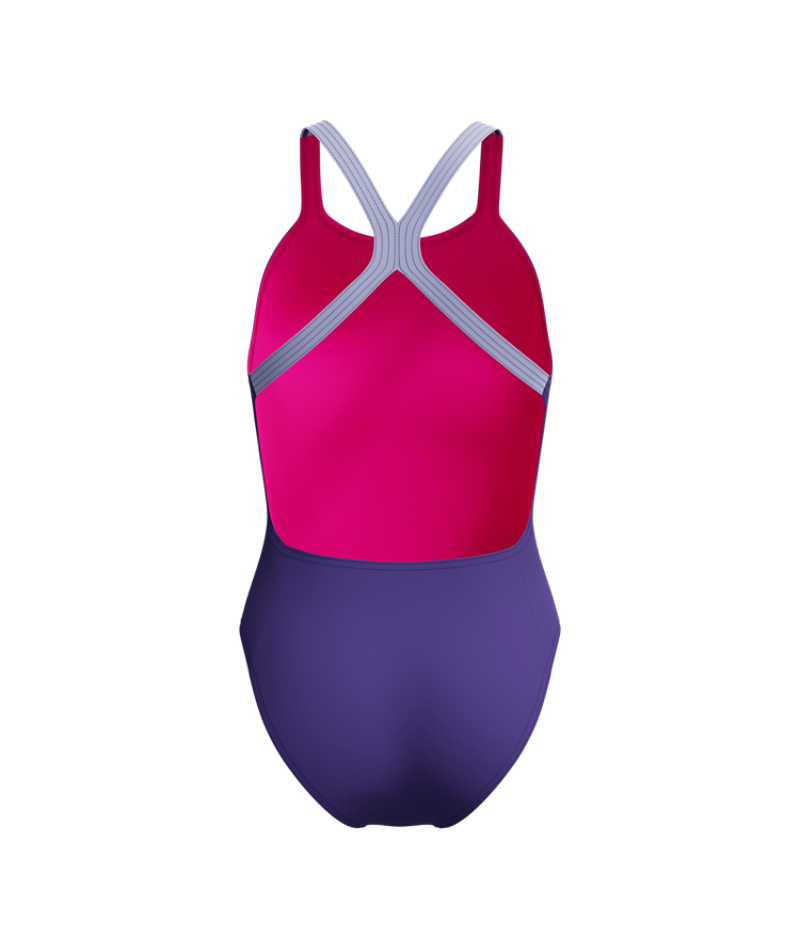 Speedo Dames Badpak Solid Powerback Paars/Paars