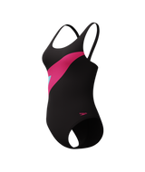 Speedo Dames Badpak Hyperboom Butterfly Back Zwart/Roze