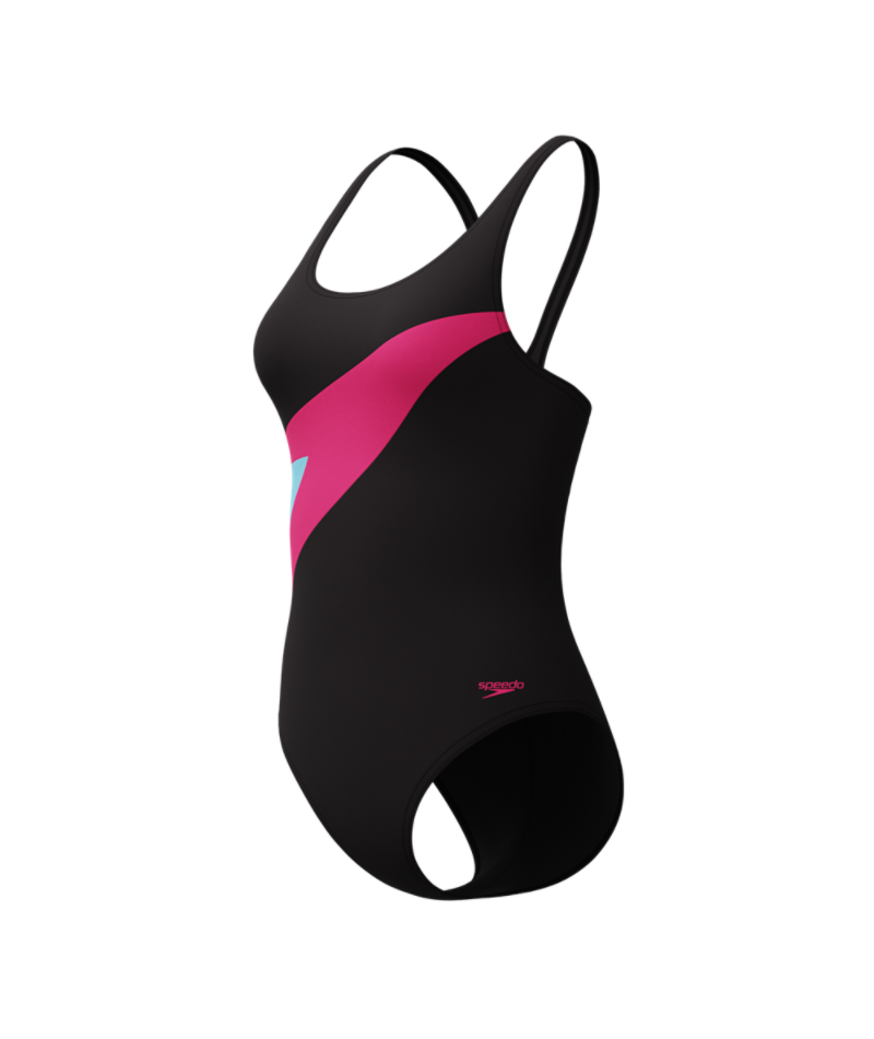 Speedo Dames Badpak Hyperboom Butterfly Back Zwart/Roze