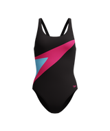 Speedo Dames Badpak Hyperboom Butterfly Back Zwart/Roze