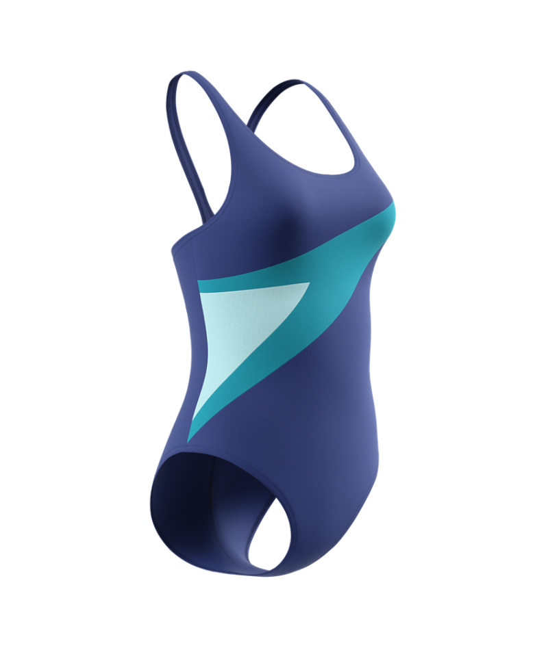 Speedo Badeanzug Hyperboom Butterfly Back Nightwatch/HyperTeal