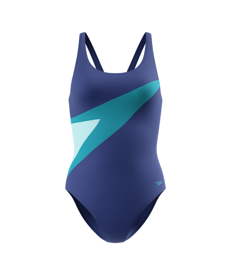 Speedo Badeanzug Hyperboom Butterfly Back Nightwatch/HyperTeal