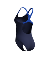 Speedo Dames Badpak Medley Logo Medalist Marine/Blauw
