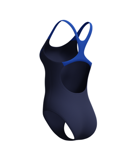 Speedo Dames Badpak Medley Logo Medalist Marine/Blauw