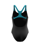 Speedo Badeanzug Medley Logo Medalist HyperTeal/Grün
