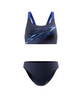 Speedo Dames Bikini Medley Logo V-Back Marine/Blauw