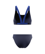 Speedo Dames Bikini Medley Logo V-Back Marine/Blauw