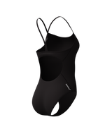 Speedo Dames Badpak Endurance+ Logo Thin Strap Zwart/Wit